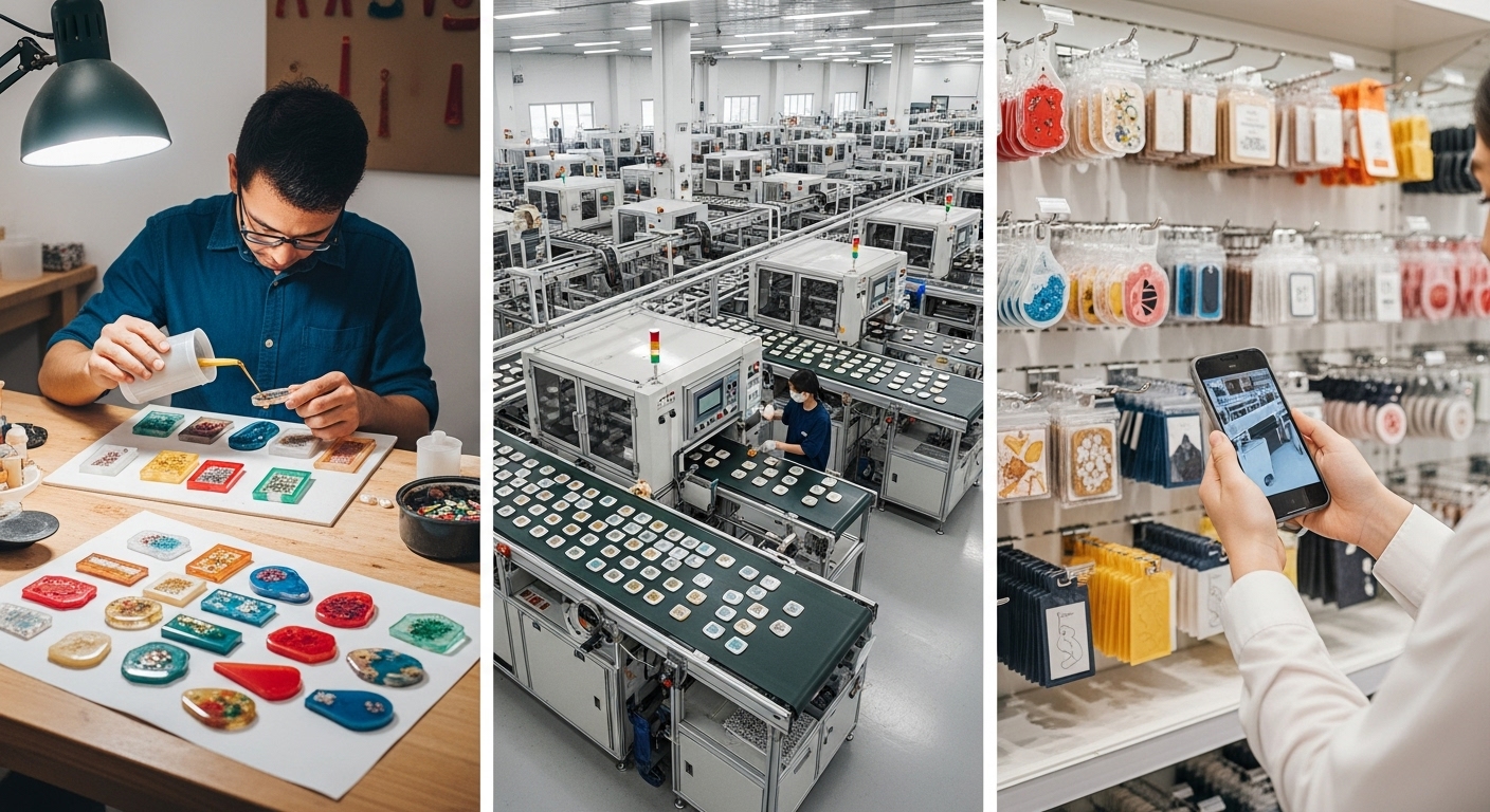 Pessoa gravando tags para pets